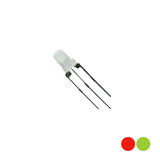 3mm Red/Green Bi-Colour (Common Cathode) 3 Pin LED Small Legs