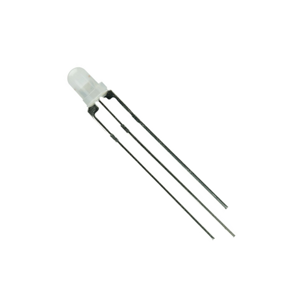 3mm Red / Green Bi-Colour 3 Pin LED (Common Cathode)