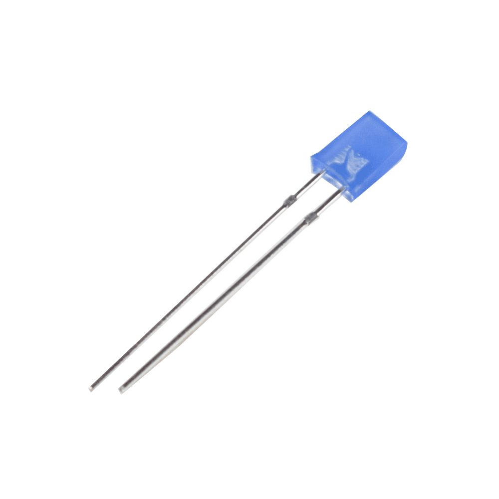 257 Rectangle Diffused Blue LED (2.8 to 3.4V) 