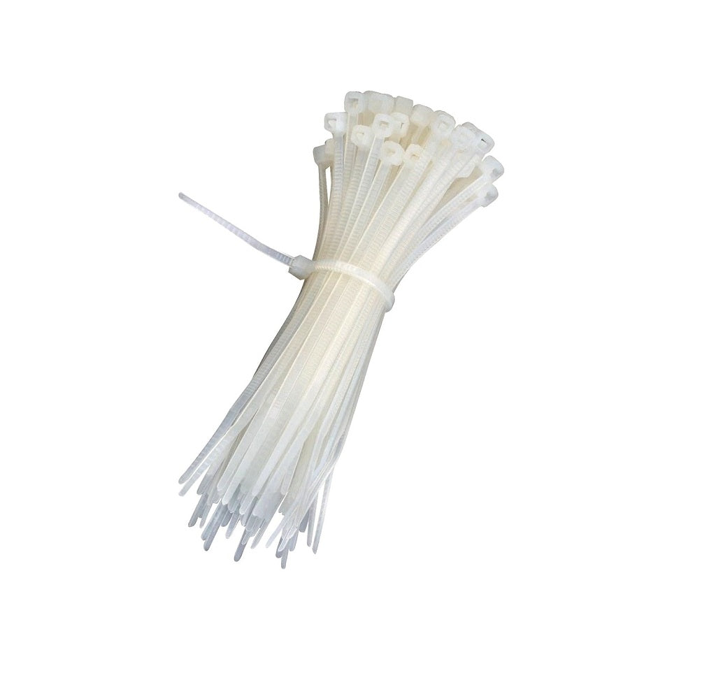 100mm x 2.0mm Nylon Zip Tie (White) 