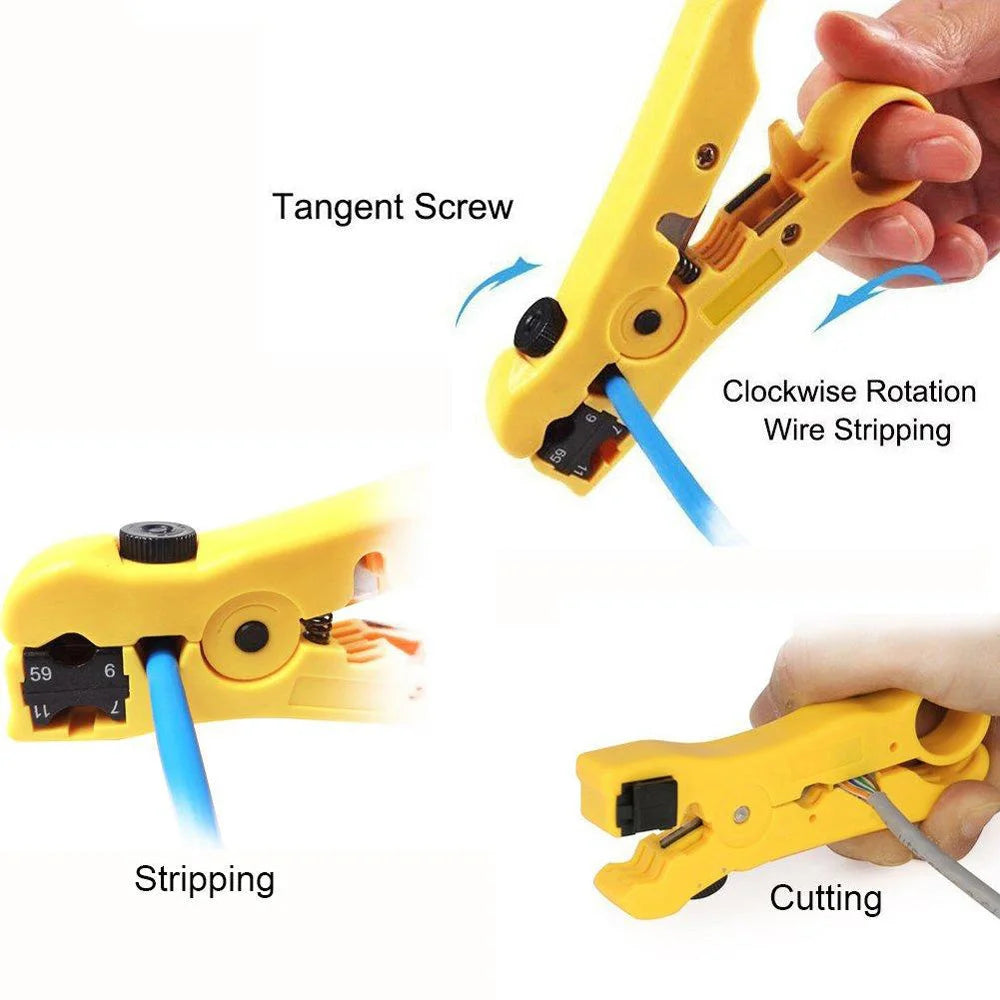 Professional Grade Universal Cable Cutter and Stripper