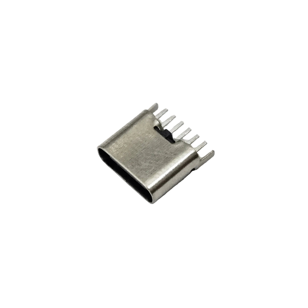 6.8mm USB Type C 6 Pin Vertical Connector Female