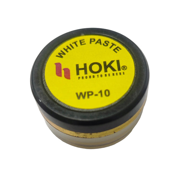 Jar of HOKI White Paste WP-10 on a white background