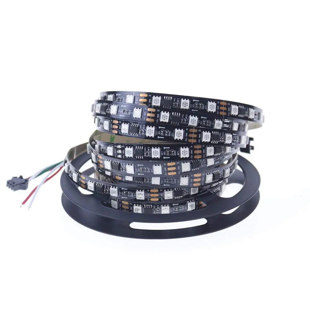 WS2811 60 LEDs/m RGB Addressable LED Pixel Strip Light 12V DC Programmable (Non-Waterproof)